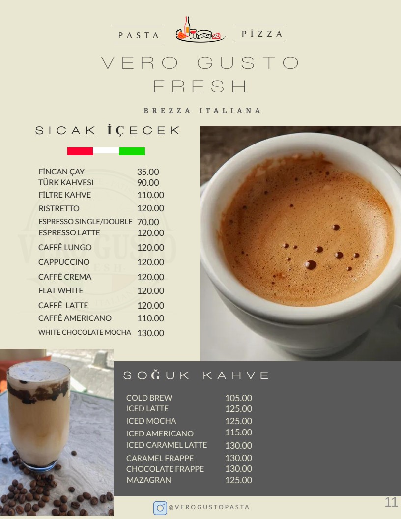 Vero Gusto Menü Sayfa 11